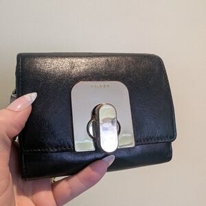 Jaeger Leather Wallet with Silver Turn-Lock